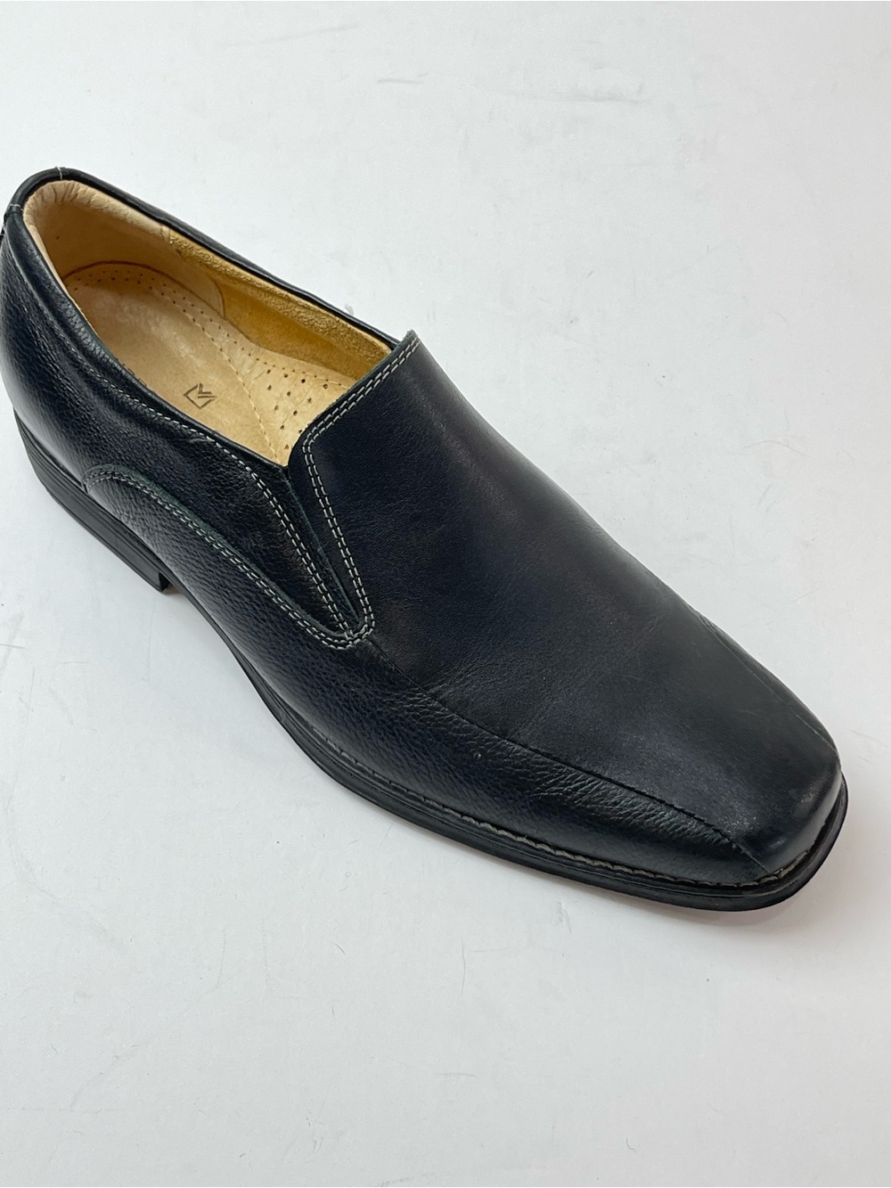 Sandro Moscoloni Edwin Leather Loafer Mens 9.5 D Black Slip On Dress Casual Shoe